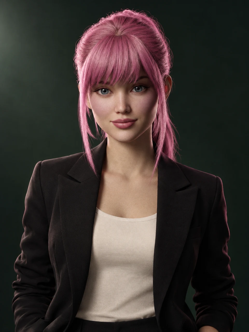 Aria, Synchroverse’s pink-haired virtual character